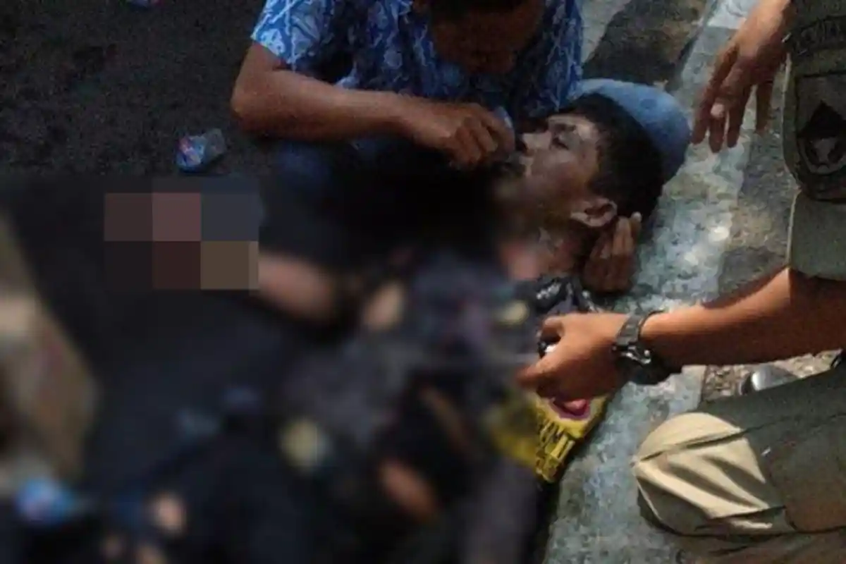 Nasib Pelajar yang Tolong Polisi Terbakar di Cianjur, Sempat Histeris dan Peluk Kepala Korban