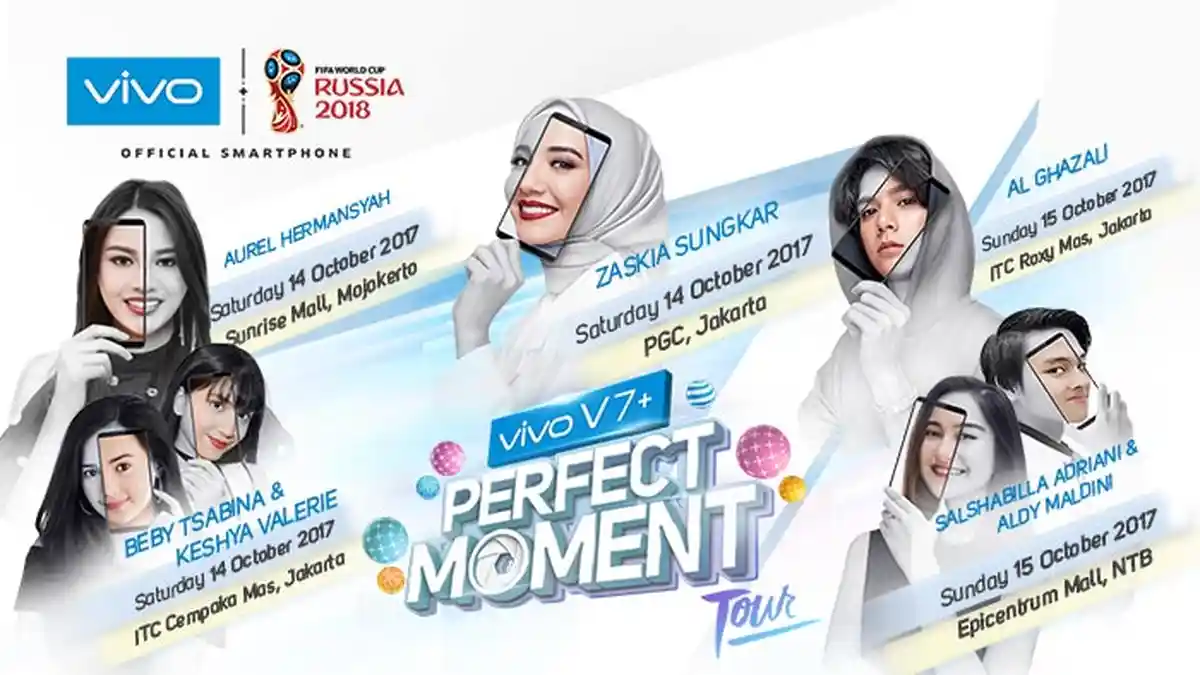 Zaskia Sungkar dan Al Ghazali Akan Hadiri Vivo V7+ Perfect Moment Tour Jakarta