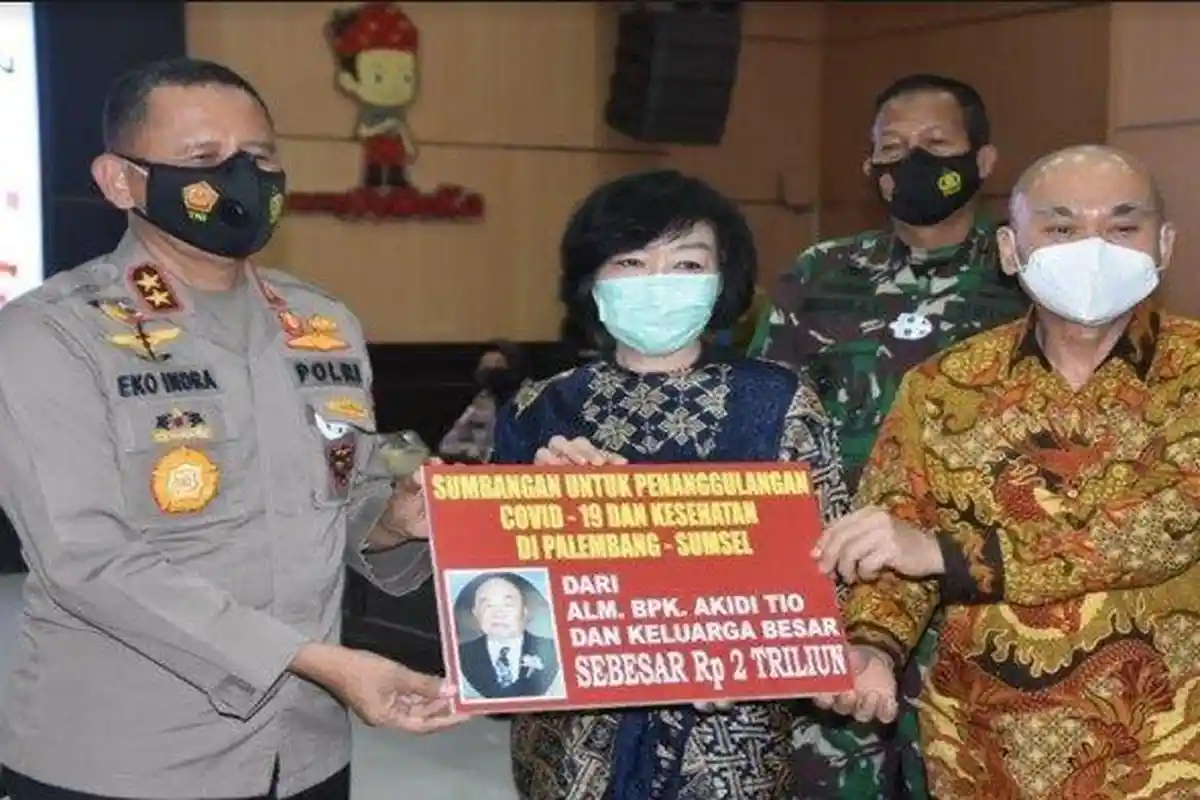Keluarga Akidi Tio Bantu Rp 2 Triliun Untuk Urus Covid-19 di Sumsel, Kapolda Kaget, Gubernur Bangga