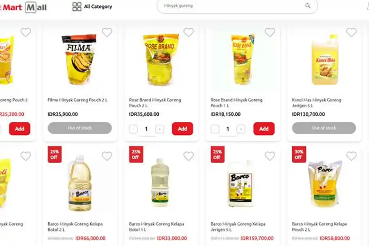 Harga Minyak Goreng di LotteMart Hari Ini Rabu 12 April 2023: Bimoli 1L Rp 21.600 dan 2L Rp 42.400
