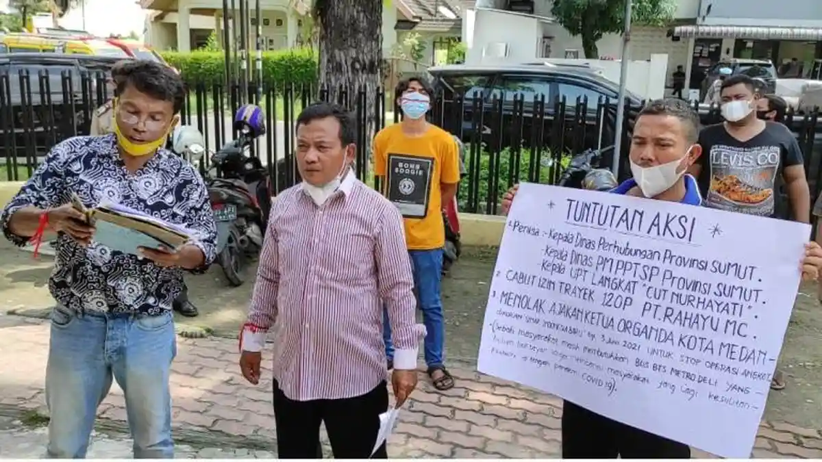 Angkot Baru Trayek Binjai-Lubukpakam Diprotes, Sopir Minta Kadis Perhubungan Sumut Diperiksa
