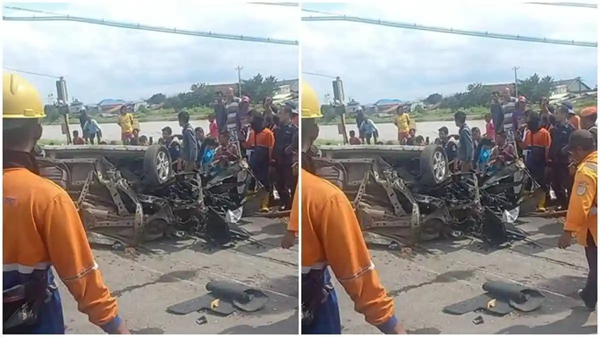 Dua Orang Tewas Akibat Kecelakaan Maut di Semarang, Mobil Xenia Dilindas Kereta Api