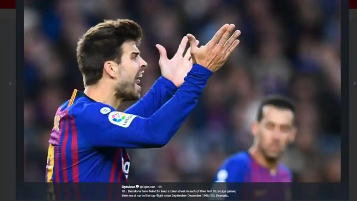 Soal Gestur 'Ketik Keyboard' yang Dinilai Ejek Wasit, Gerard Pique: Saya Tak Ingat