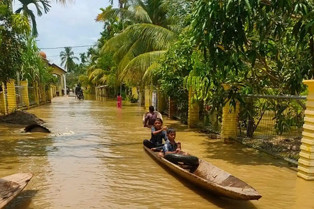 Hujan Intens Guyur Daerah Hulu, BPBD Aceh Utara Imbau Warga Dekat DAS Krueng Keureuto Waspada Banjir