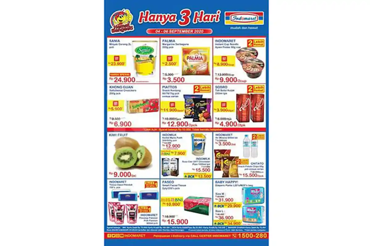 Promo JSM Indomaret 4-6 September 2020, Diskon Minyak Goreng, Susu hingga Camilan