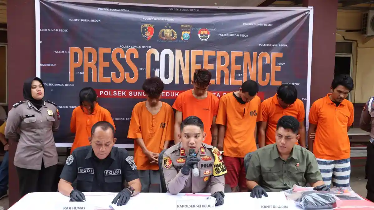 Polsek Sei Beduk Ungkap Kasus Curanmor di Batam Jelang Akhir Tahun, 7 Orang Ditangkap