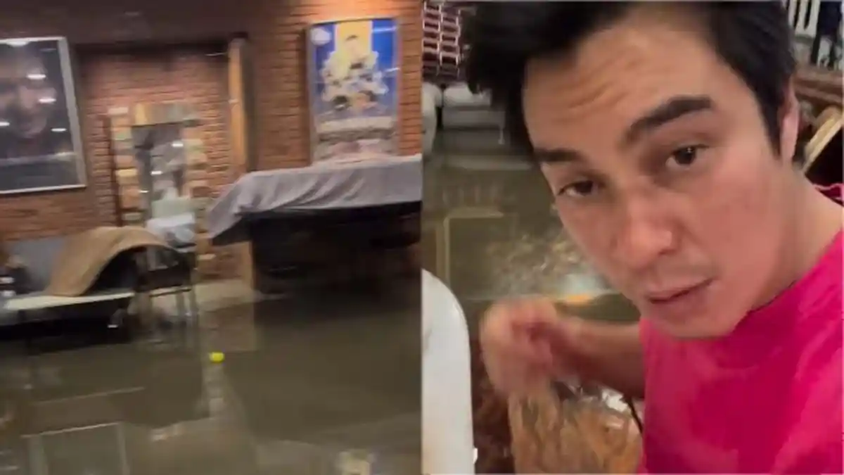 Mirisnya Baim Wong Makan Sahur di Tengah Banjir, Kondisi Kantor Suami Paula Verhoeven Bikin Syok