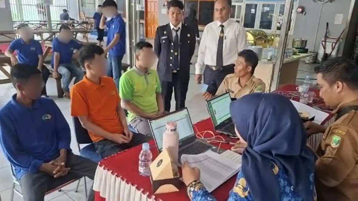 Pastikan Validitas Identitas, Warga Binaan Lapas Empat Lawang Ikuti Perekaman dan Pemadanan NIK