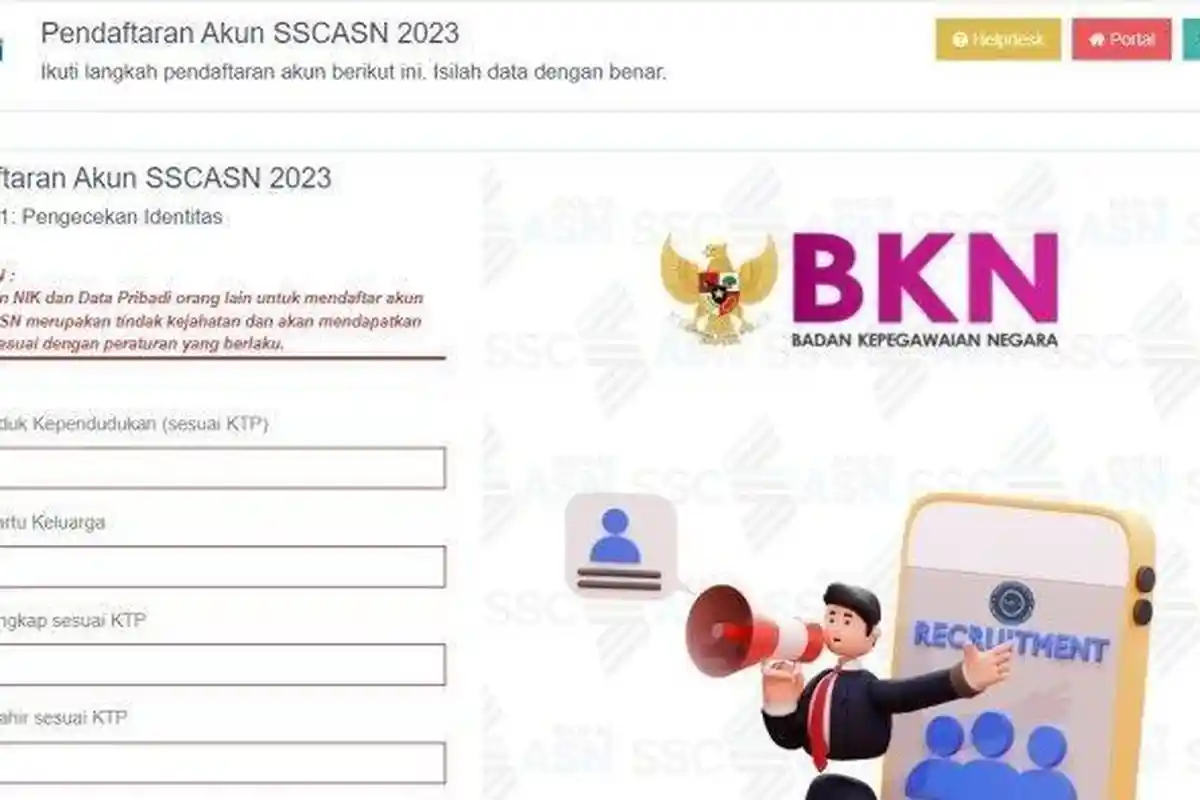 Simak Ini Batasan Umur yang Diperbolehkan Terdaftar di Akun SSCASN