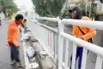 Pengecatan Pembatas Jalan 