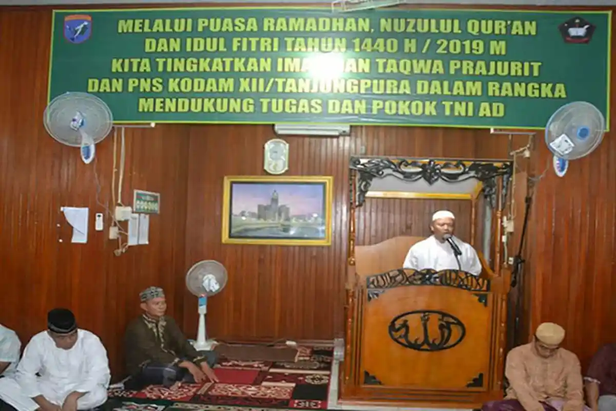 Peringati Nuzulul Qur'an, Danrindam XII/Tpr : Tentramkan Hati dengan Dzikir