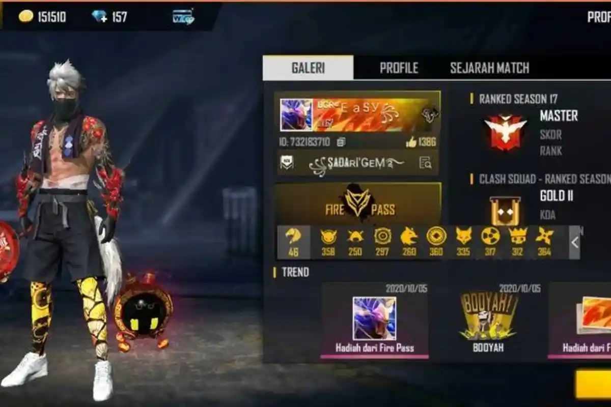 2000+ Gratis Akun Sultan Free Fire FF Spesial Juni 2024, Full Diamond dan Skin Senjata Permanent