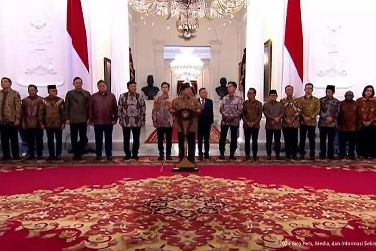 DAFTAR Lengkap Nama Menteri Probowo Gibran Kabinet Merah Putih Mulai Bekerja Senin 22 Oktober 2024