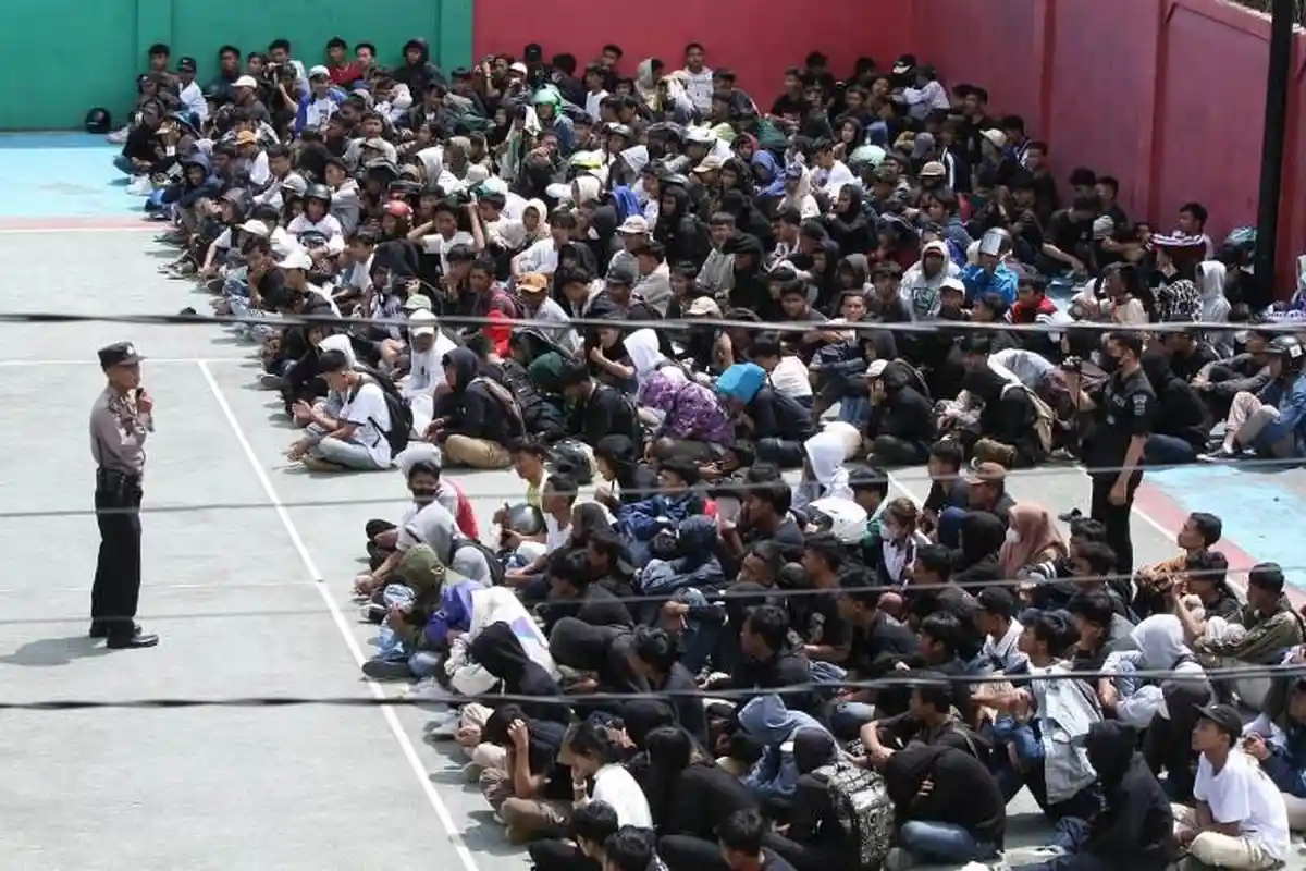 Breaking News Polresta Bandar Lampung Amankan Ratusan Pelajar Diduga Hendak Tawuran