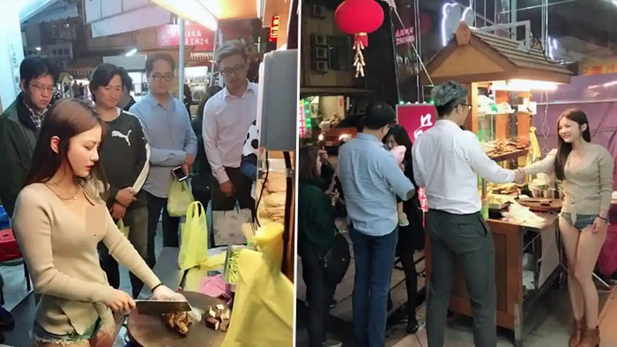 Cantik dan Berpakaian Seksi, Penjual Daging Rebus Ini Bikin Mimisan, Ternyata Ini Fakta Sebenarnya