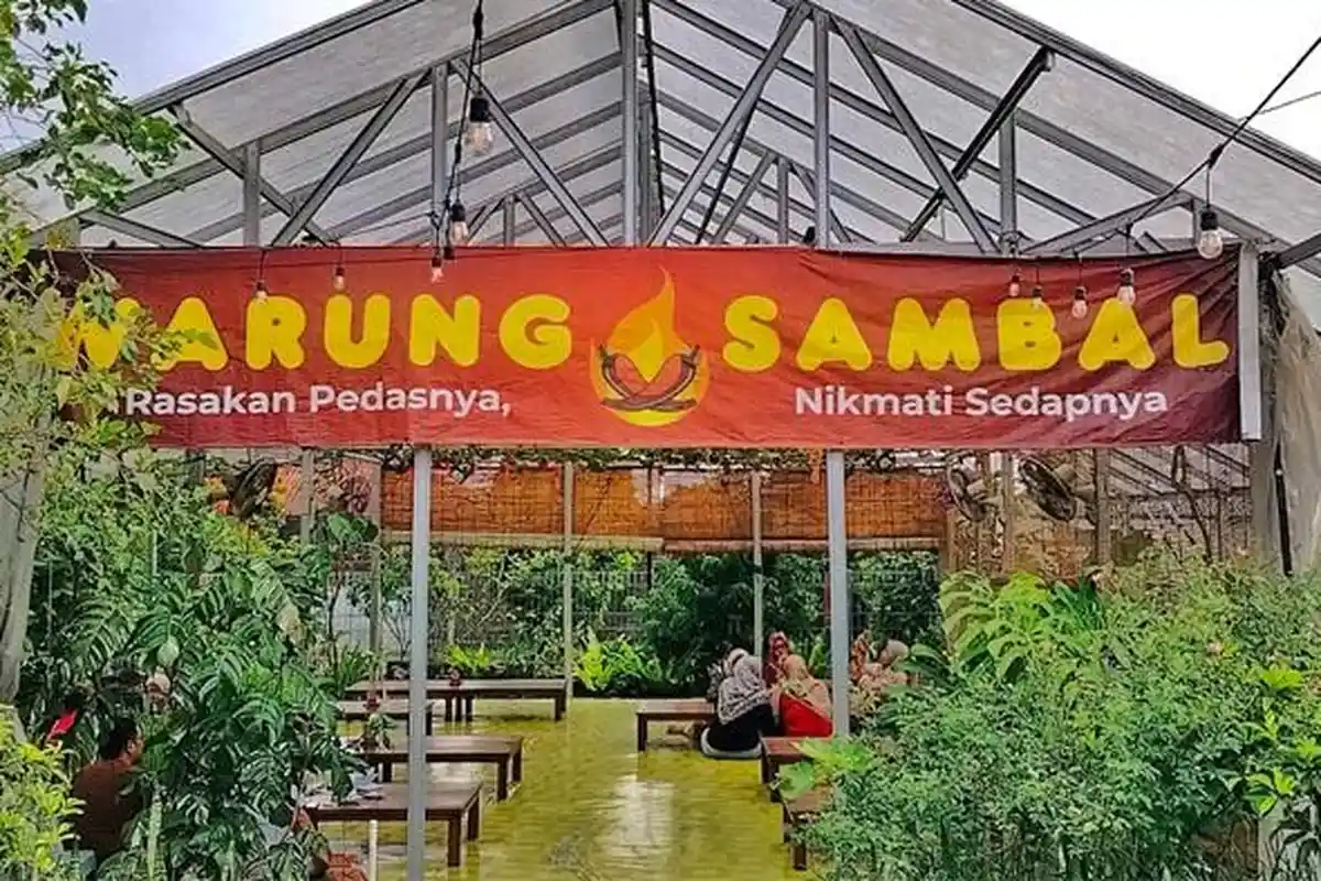 Ada Warung Sambal Unik di Bogor! Pengunjung Bisa Makan Sambil Belajar Tanam Anggur Gratis