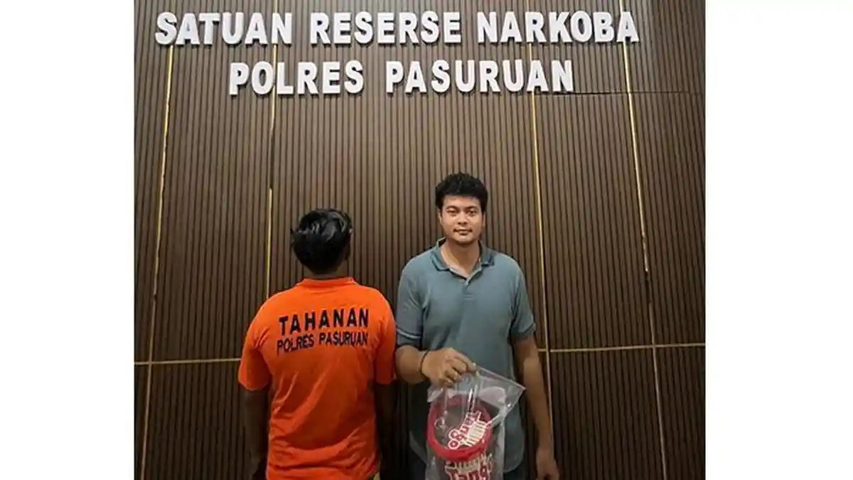 Satresnarkoba Polres Pasuruan Tangkap Kurir Sabu Asal Gempol, Polisi Sita 161 Gram Sabu