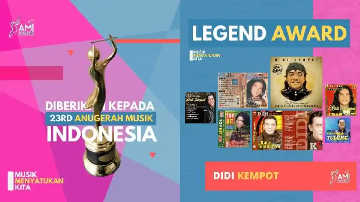 Daftar Lengkap Pemenang AMI Awards 2020: Noah Raih Grup Pop Terbaik, Didi Kempot Dapat Legend Award
