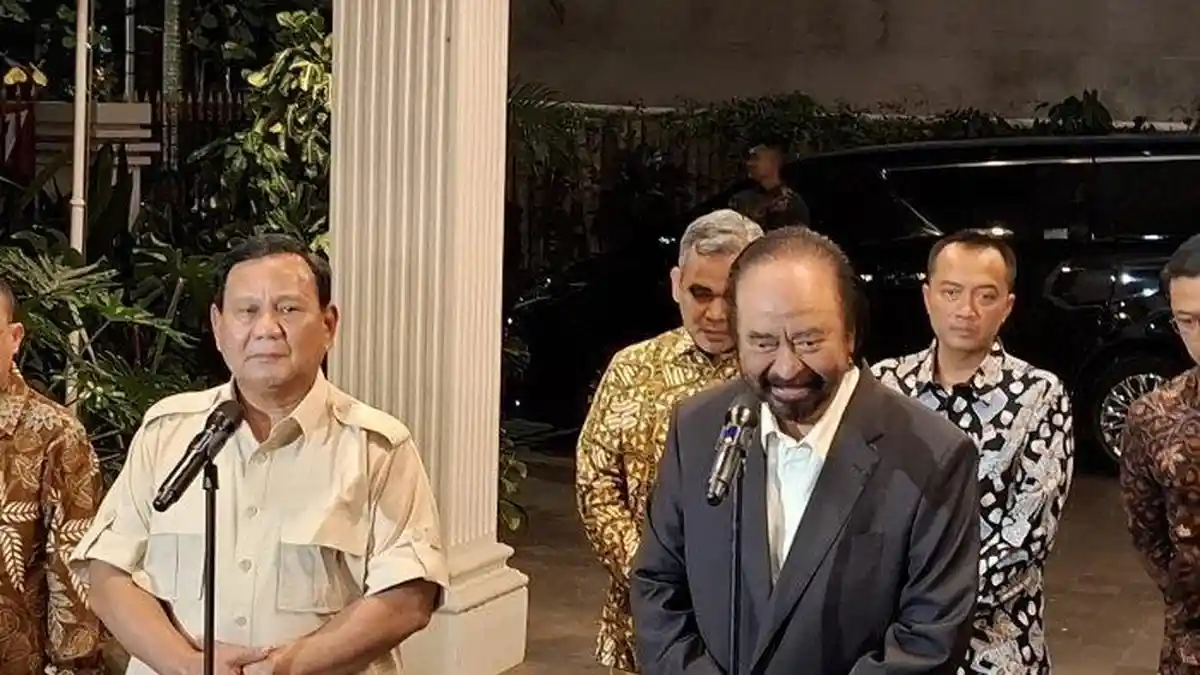 Partai NasDem Resmi Gabung Koalisi Indonesia Maju, Prabowo Terima Surya Paloh