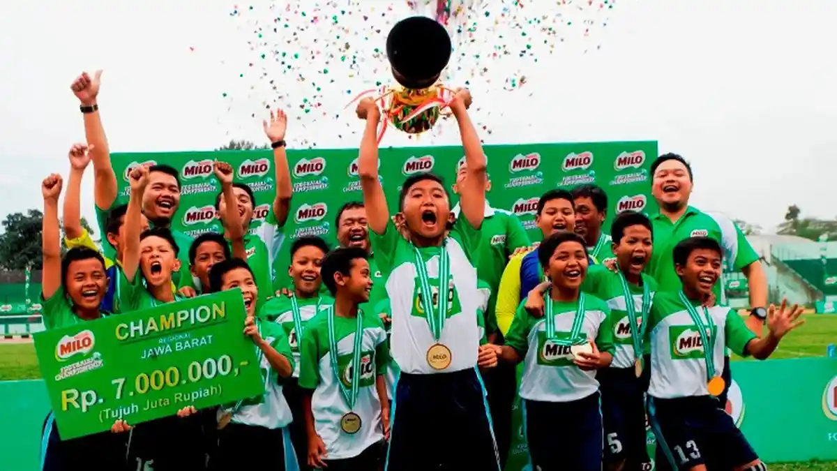 SD Al Ma’soem Sumedang Juara MILO Football Championship Bandung 2017