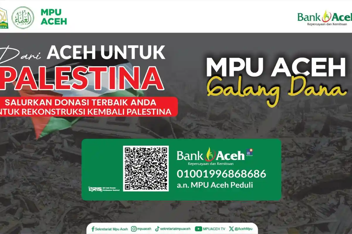 Update Donasi untuk Palestina, Berikut Daftar Penyumbang Sementara, Sabtu 03 Mei 2025