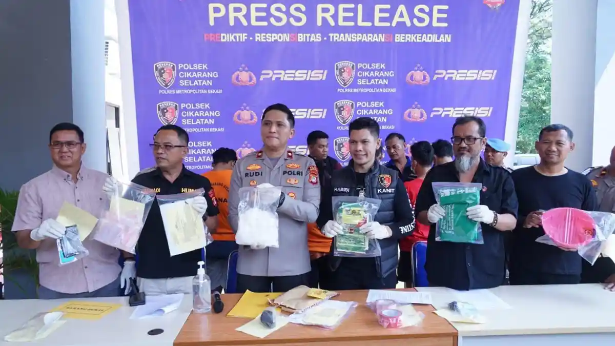Pengedar Sabu Jaringan Lapas Senilai Rp1 Miliar di Cikarang Selatan Dibekuk Polisi  