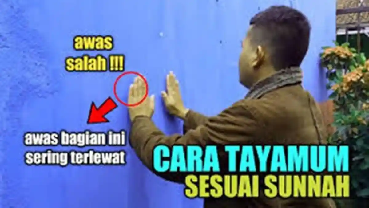 Niat dan Cara Tayamum di Tembok