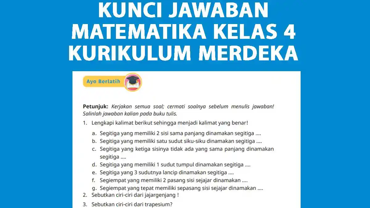 Kunci Jawaban Matematika Kelas 4 Halaman 165 dan 166 Kurikulum Merdeka, Bab 5 Ayo Berlatih