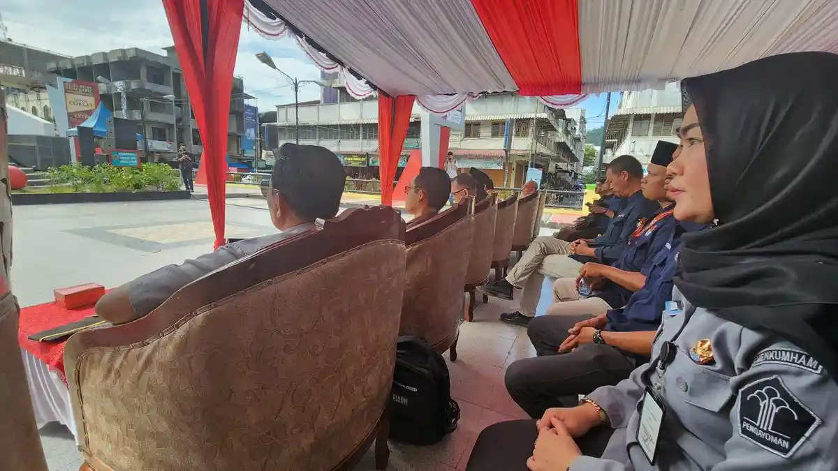 Lapas Padangsidimpuan Hadiri Simulasi Pemungutan dan Perhitungan Suara Pilkada Tahun 2024