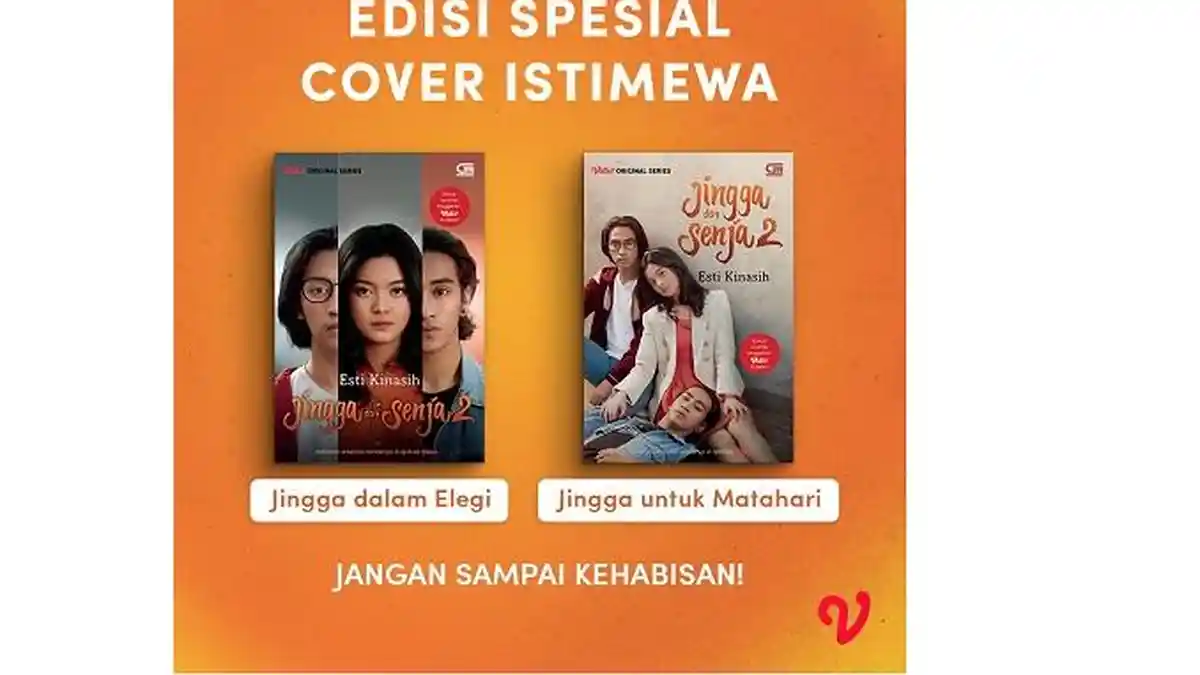 Sambut Rilis Sekuel Jingga dan Senja 2, Novel Jingga dan Senja Hadir dengan Sampul Baru