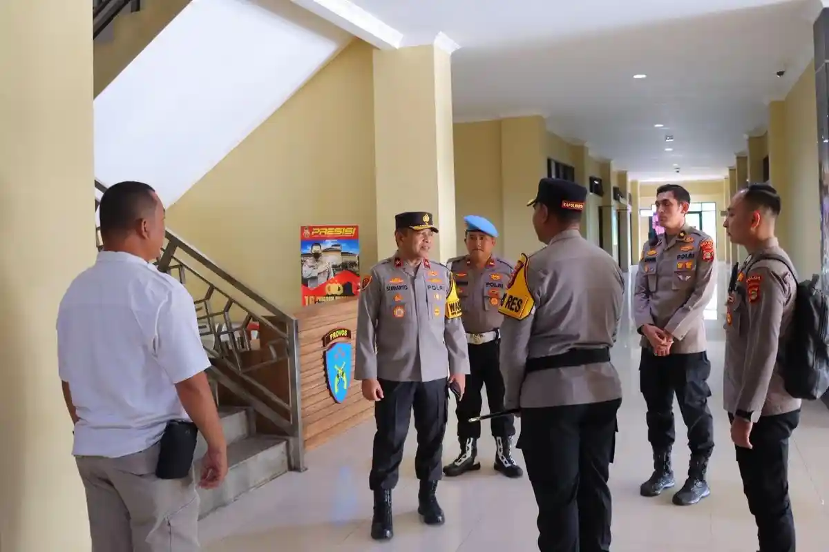 Wakapolda Lampung Kunjungi Polresta Bandar Lampung di hari Pertama Menjabat