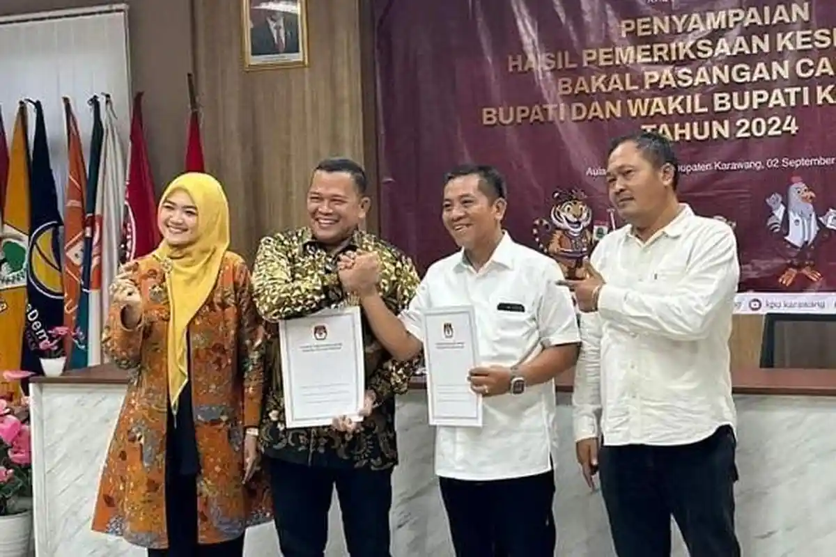 Dua Pasangan Cabup dan Cawabup Dinyatakan Lolos Tes Kesehatan, KPU Karawang: Mereka Mampu Bertugas