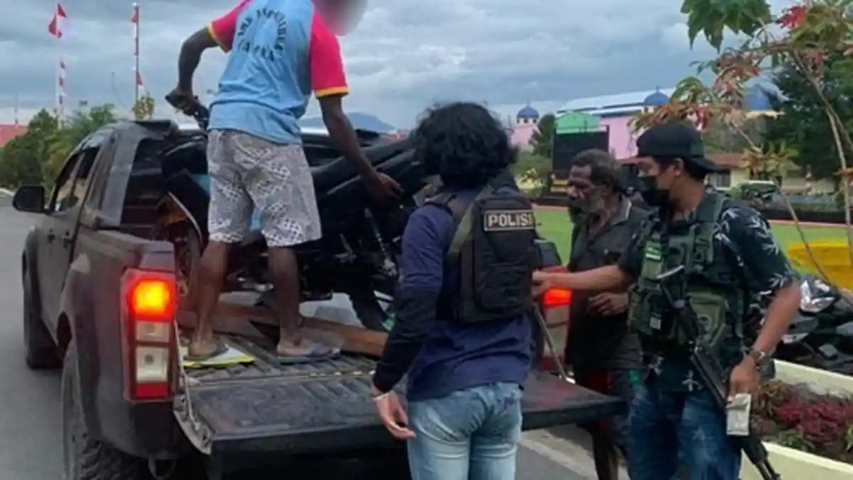 Gelar Patroli, Polisi Tangkap Pencuri Motor di Wamena