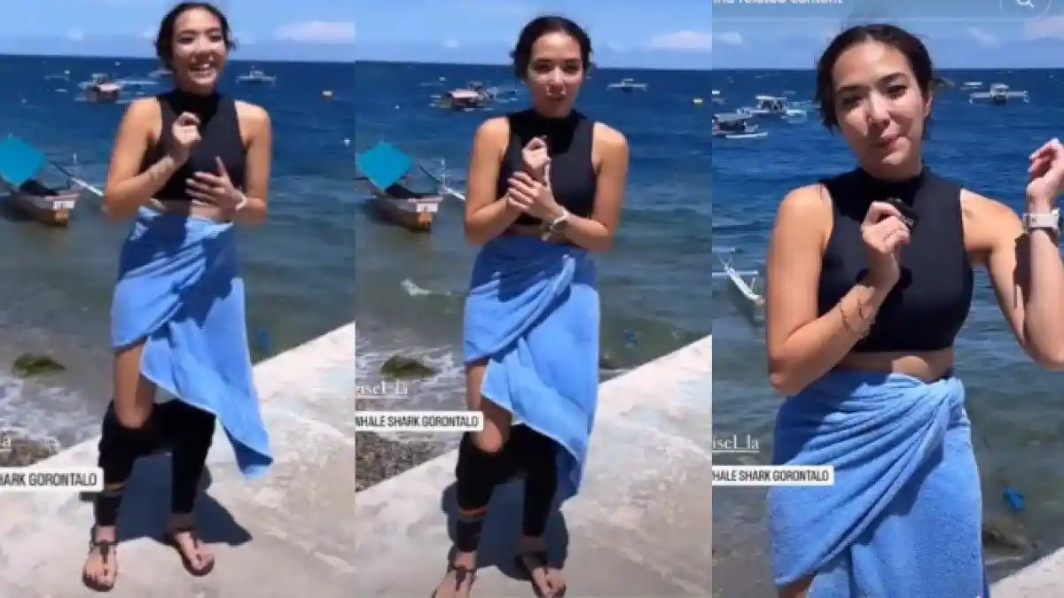 Sengajanya Gisel Peloroti Celana Selam, Pakai Handuk Posisinya Bikin Salah Fokus: Karangnya Bagus