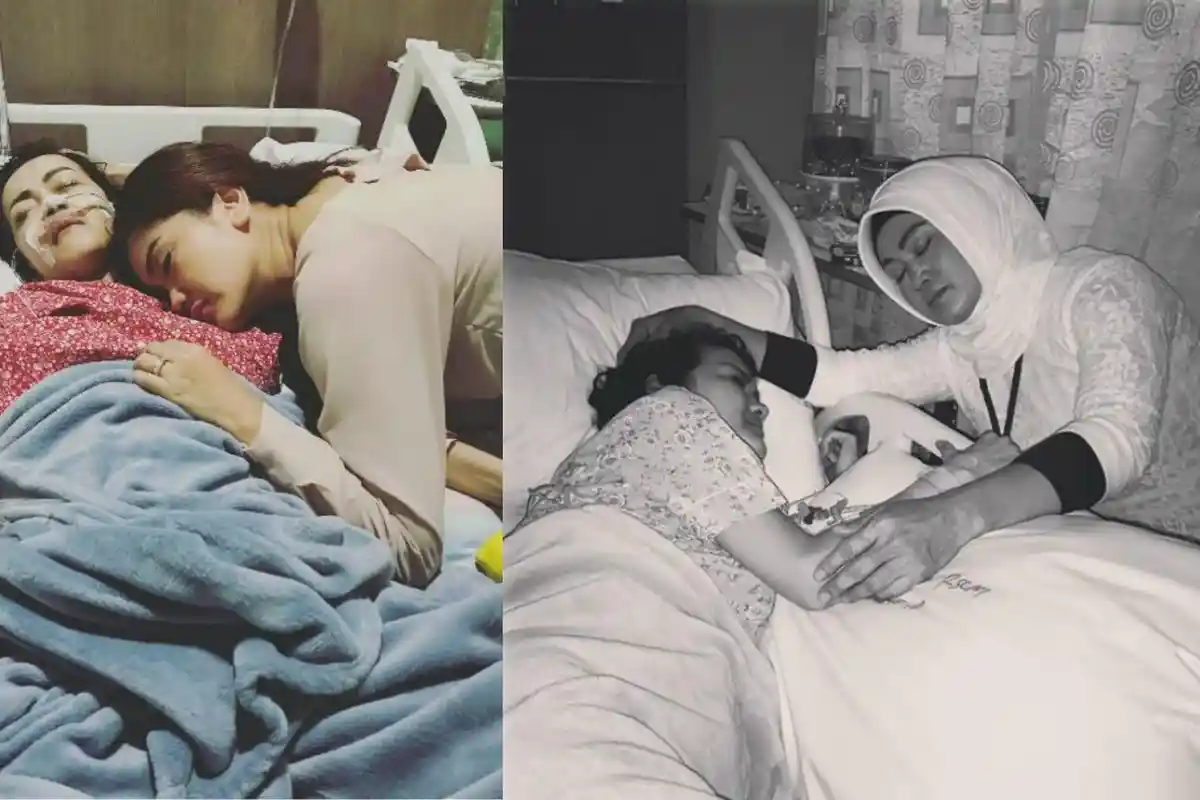 Mengharukan! Ini yang Dilakukan Keluarga di Ruang Inap Julia Perez saat Sang Ibu Berulang Tahun