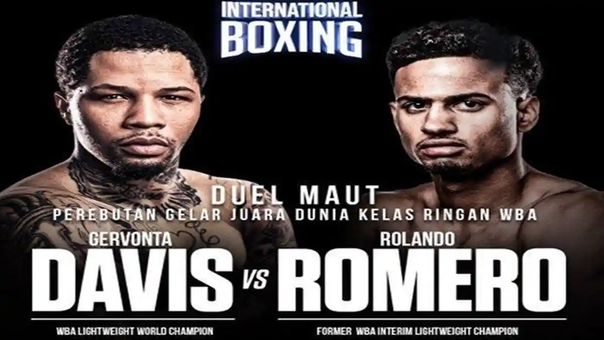 Live NET TV Minggu 29 Mei 2022, Tinju Dunia Gervonta Davis vs Rolando Romero