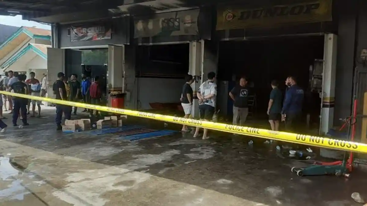 Dua Orang Terbakar Akibat Kebakaran Bengkel Oto Style di Kupang