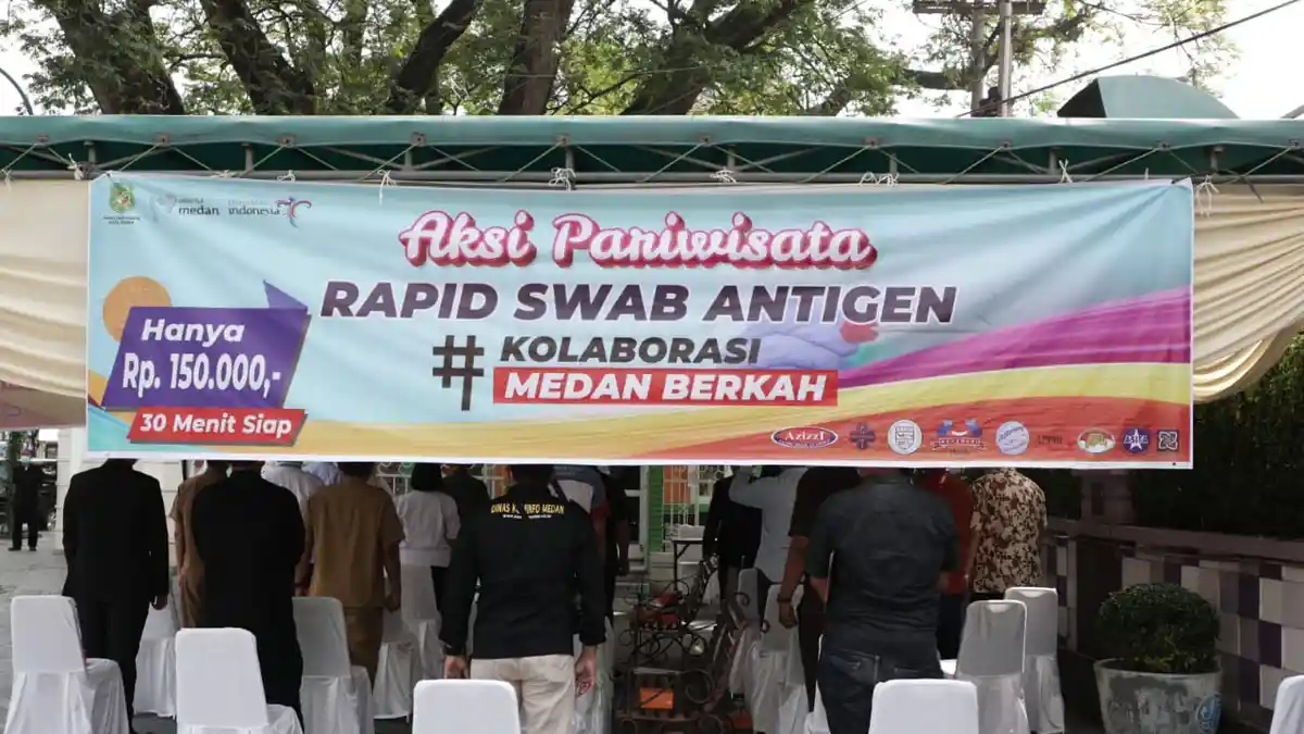 Bangkitkan Sektor Pariwisata, Dispar Medan Buka Layanan Rapid Test Antigen di Merdeka Walk