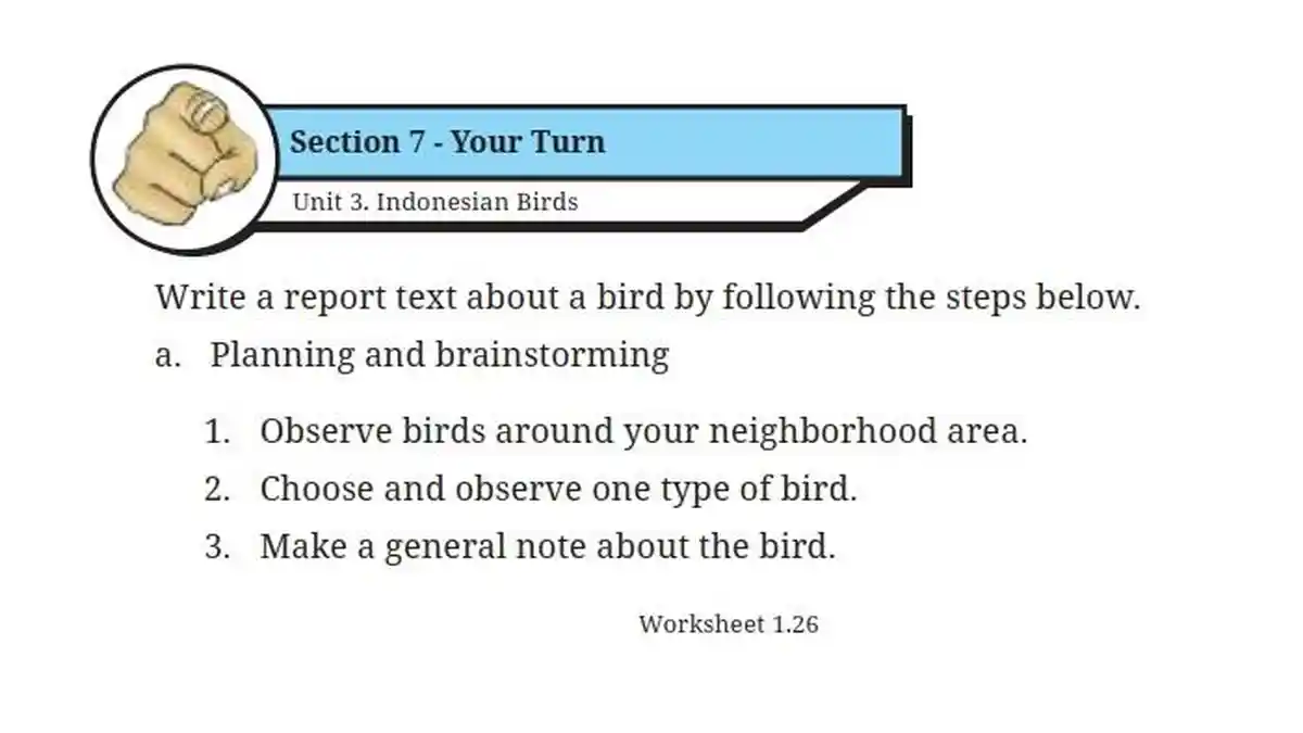 Kunci Jawaban Bahasa Inggris Kelas 9 Kurikulum Merdeka Halaman 70 71, Soal Section 7: Write a Report