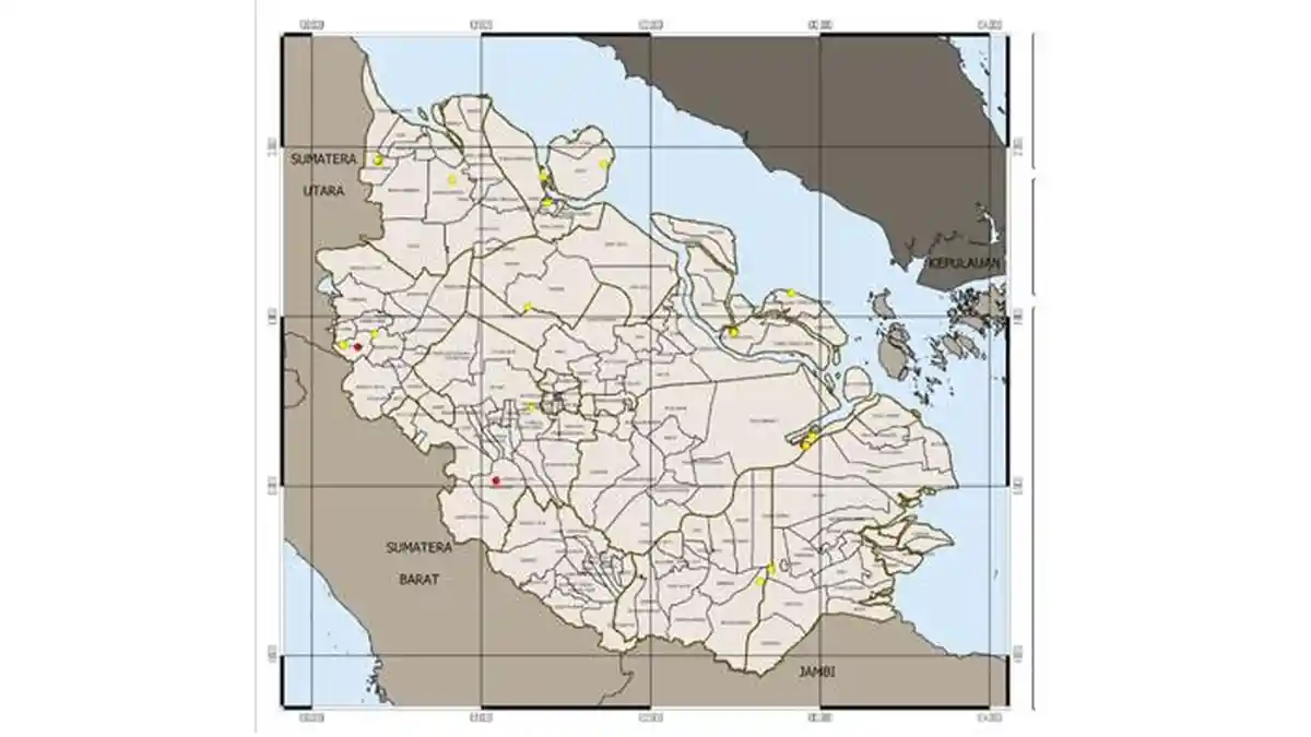 Riau Catatkan Titik Panas Terbanyak di Sumatera, Rohil dan Kepulauan ...