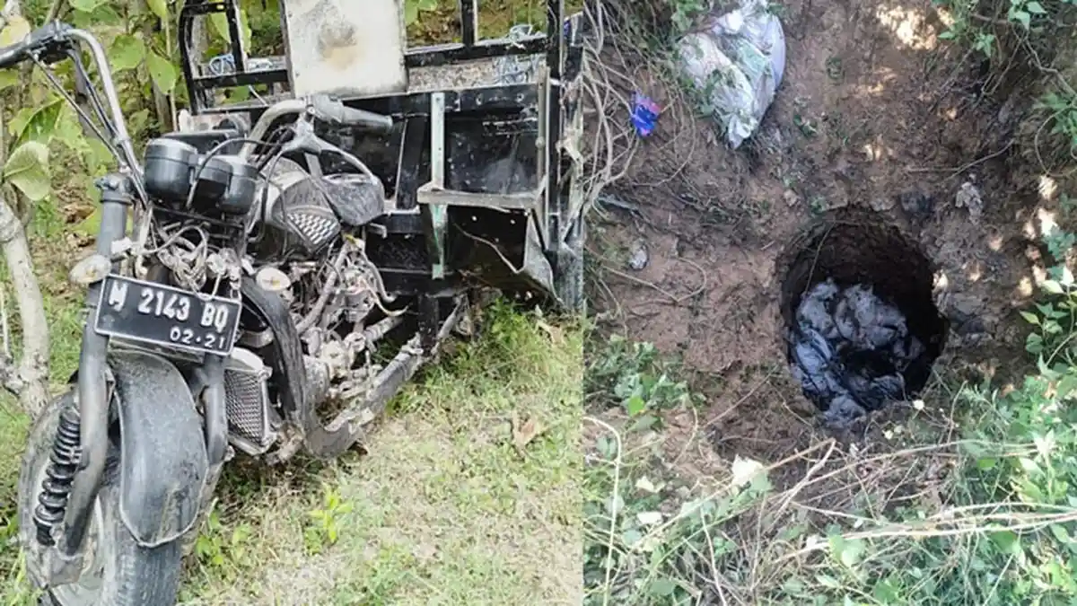 Motor Viar Terperosok Jurang 5 Meter, Pengemudi dan Penumpang Tewas Tertimpa 30 Karung Kotoran Sapi