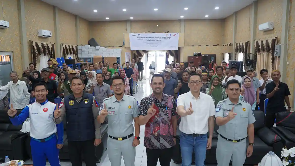 Asmo Sulsel dan Jasa Raharja Ajak Warga Manggala Makassar Peduli Keselamatan di Jalan