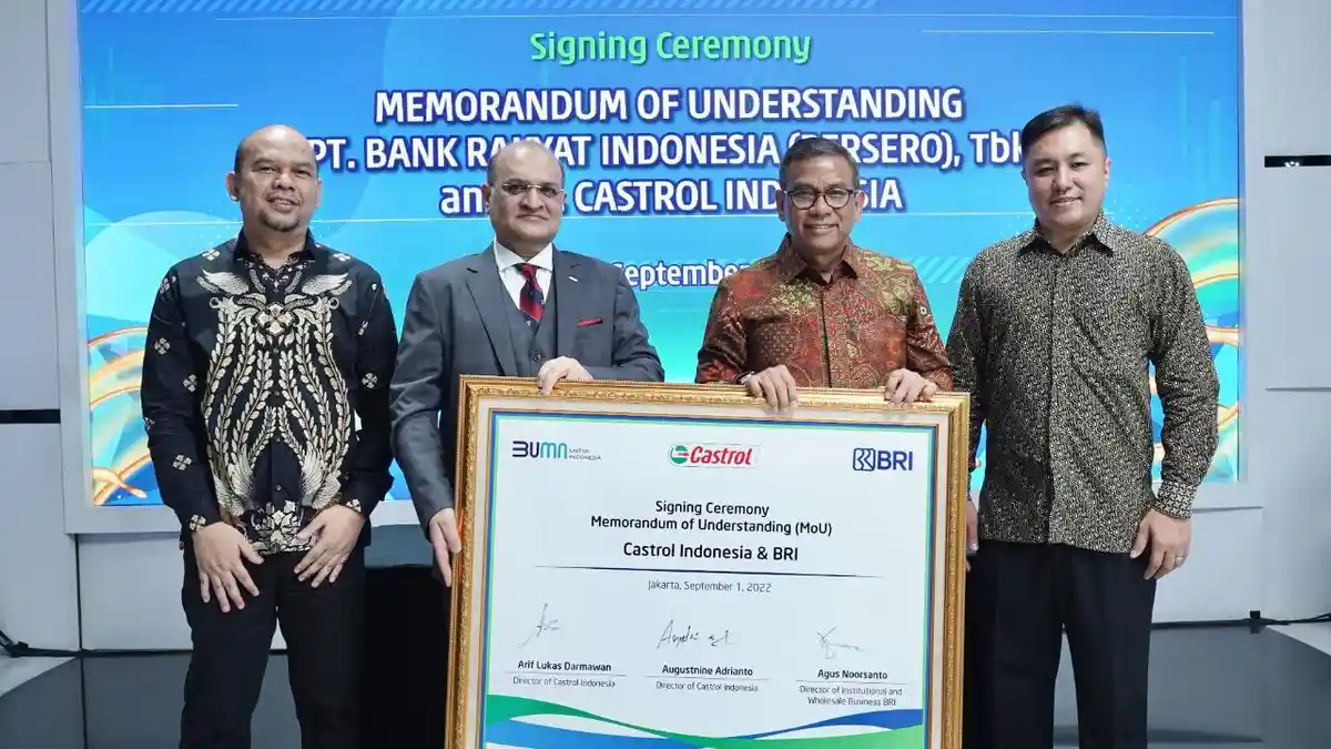 BRI Gandeng Castrol, Perluas Pembiayaan Perbankan kepada Distributor dan Outlet Pelumas