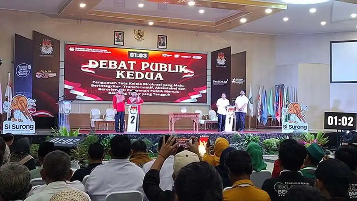Soal Layanan Berbasis Digital, Paslon 2 Sebut Teknologi Starlink, Paslon 1 Respon Ada Lawang Beltim