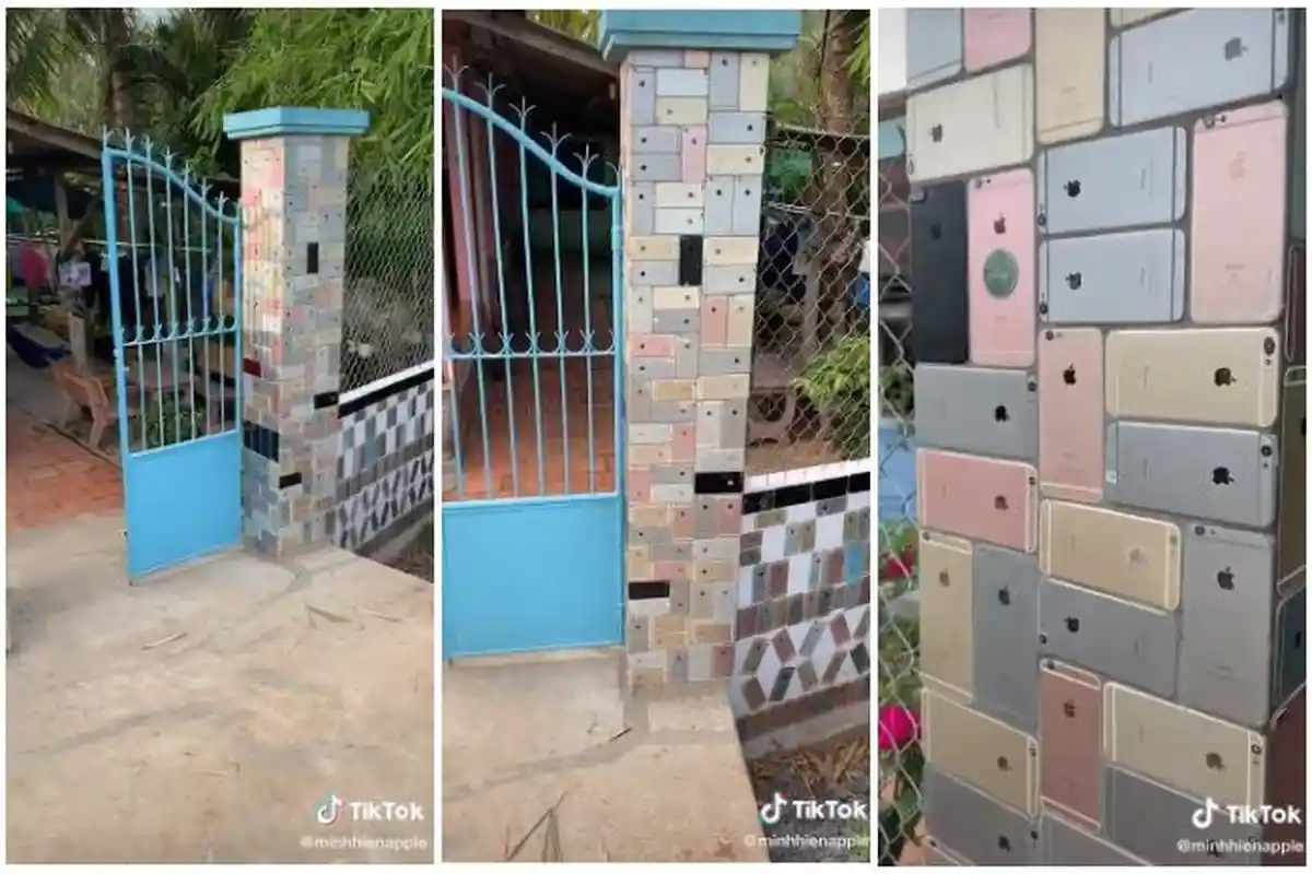 The Real Sultan, Tembok Pagar Rumah Ini Dilapisi Ratusan iPhone 6, Videonya Viral