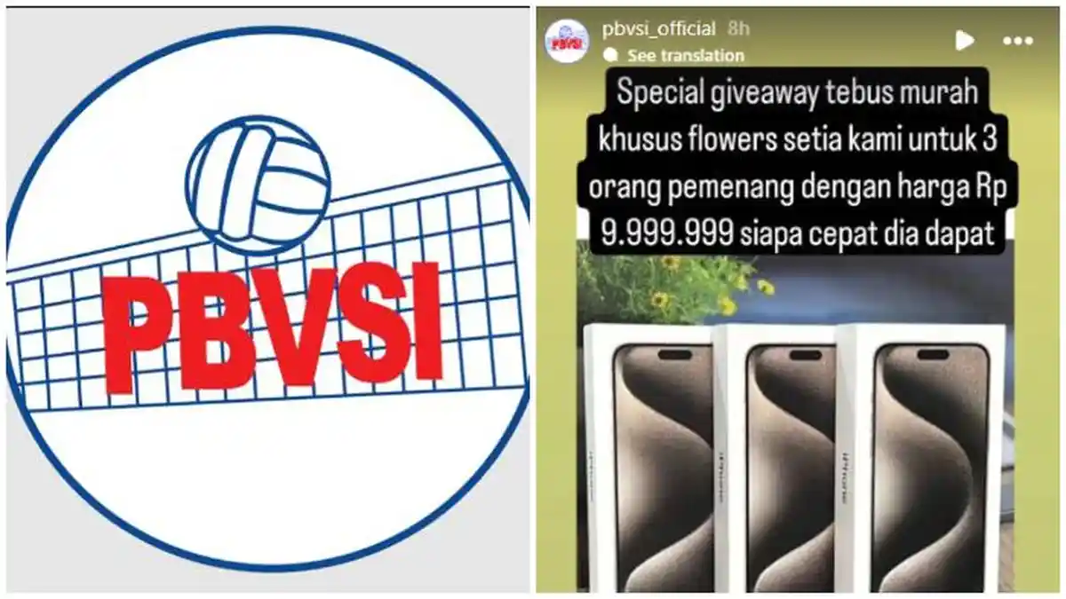 Akun Instagram PBVSI Dibajak untuk Jualan, Hacker Posting Giveaway iPhone