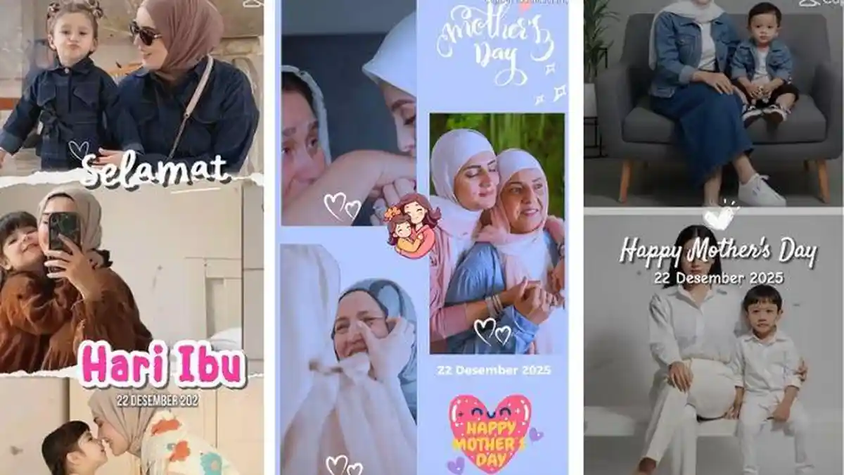 50 Template CapCut Hari Ibu 2025, Pakai Twibbon Video Share Foto Bareng Mama ke Medsos!