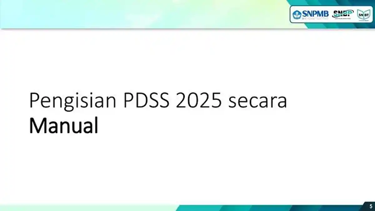 Cara Isi PDSS SNPMB 2025 Secara Manual di pdss.snpmb.id