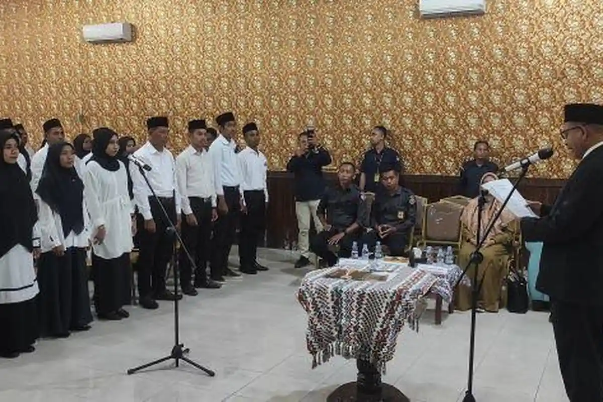 123 PPS Kota Bima untuk Pemilu 2024 Dilantik dan Dibekali