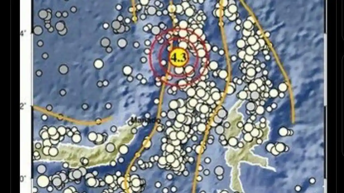 Gempa Magnitudo 4,3 Terjadi di Talaud, Sulawesi Utara, Selasa 30 Juni 2026 - Tribunmanado.co.id